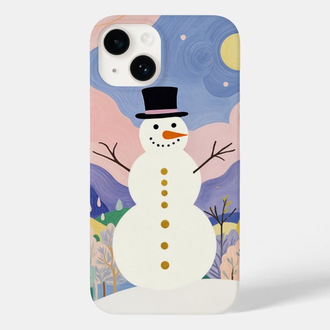 Der fröhliche Winter Case-Mate iPhone Hülle (Rückseite)