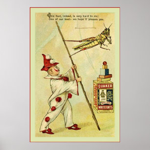 Der Frolie Grasshopper Circus ~ Vintag Poster