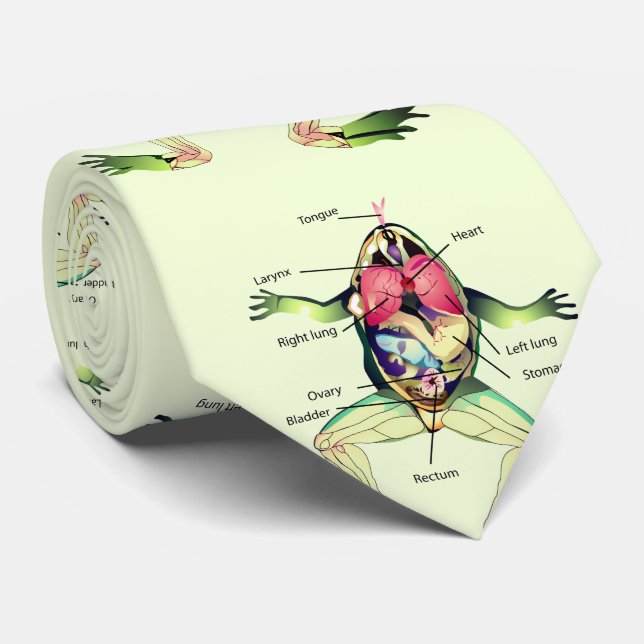 Der Frosch ist grün Krawatte (Gerollt)