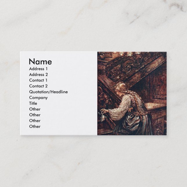 Der Frosch-Prinz Visitenkarte (Vorderseite)