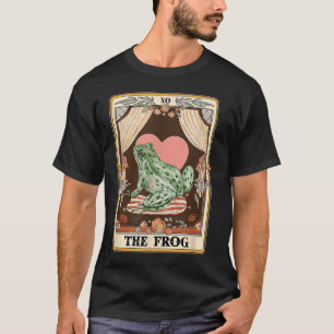 Der Frosch-Tarot-Kartenfrosch ist leicht von vorn T-Shirt