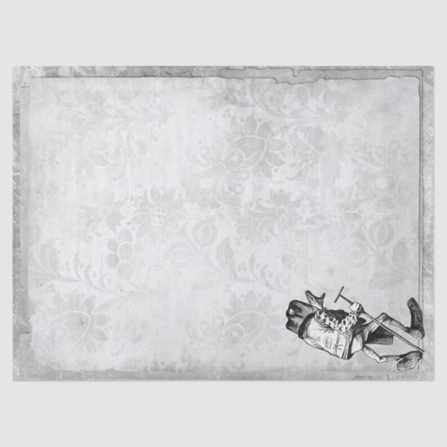 Der Frosch von der Alice im Wunderland-Dekoupage Seidenpapier (Vorderseite)