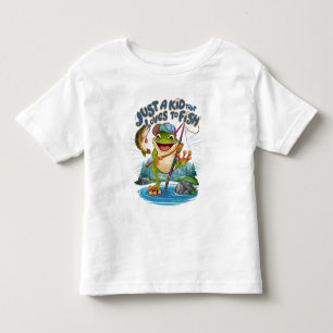 Der Froschangler: Eine spielerische Drehung über d Kleinkind T-shirt