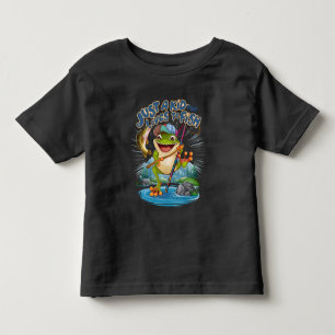 Der Froschangler: Eine spielerische Drehung über d Kleinkind T-shirt