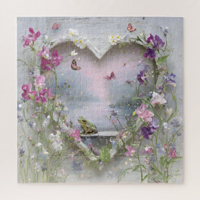 Der Froschprinz des Lavendelnebels Puzzle (Vertikal)