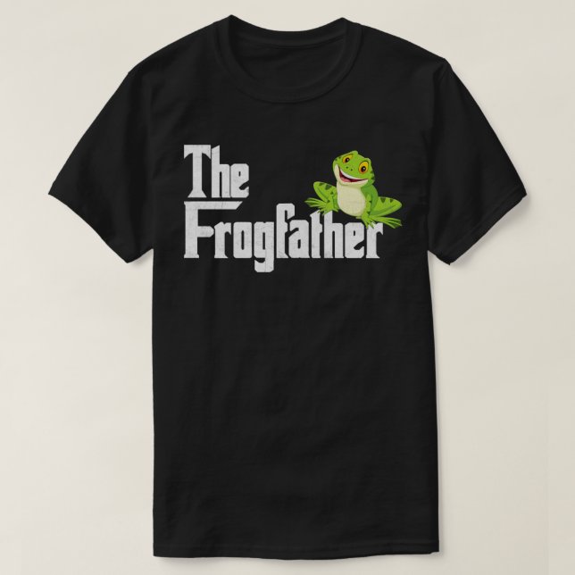 Der Froschvater bekümmerte den Funny Frog Catcher T-Shirt (Design vorne)