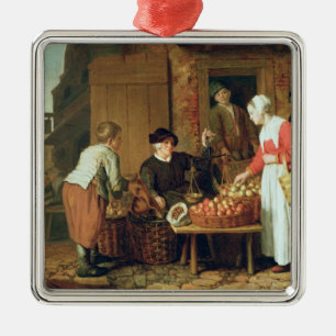 Der Frucht-Verkäufer Ornament Aus Metall