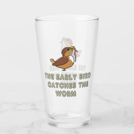 Der Frühaufsteher fängt den Wurm Glas