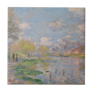 Der Frühling der Seine durch Monet Impressionist Fliese