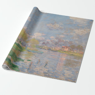 Der Frühling der Seine durch Monet Impressionist Geschenkpapier