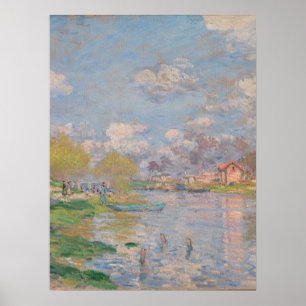 Der Frühling der Seine durch Monet Impressionist Poster