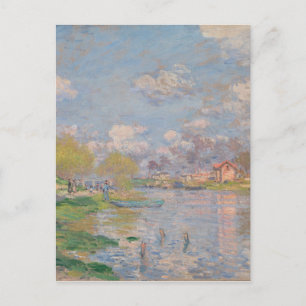 Der Frühling der Seine durch Monet Impressionist Postkarte