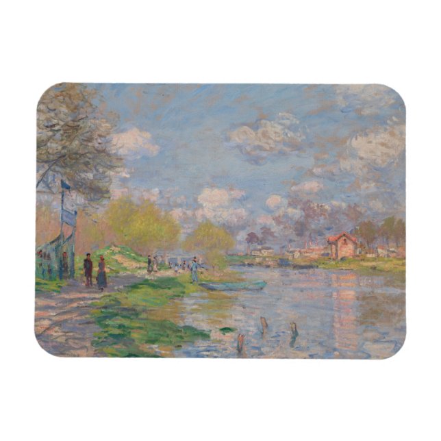 Der Frühling der Seine von Claude Monet Magnet (Horizontal)