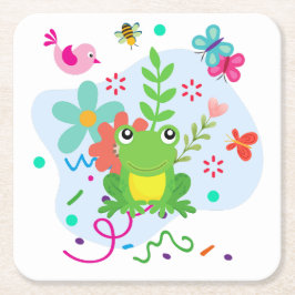 Der Frühling im Garten Rechteckiger Pappuntersetzer