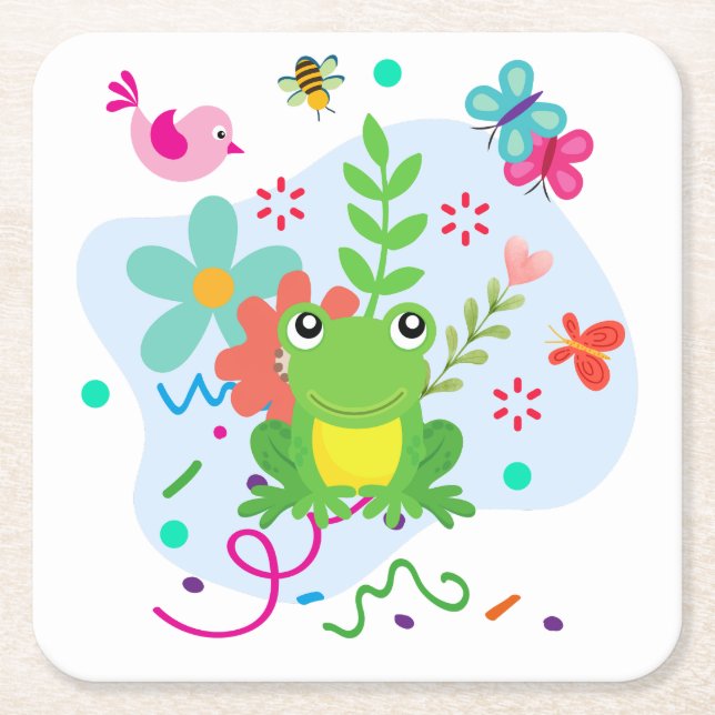 Der Frühling im Garten Rechteckiger Pappuntersetzer (Vorderseite)