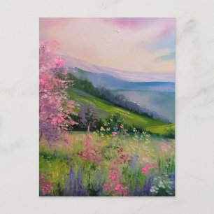 Der Frühling in den Karpaten Postkarte