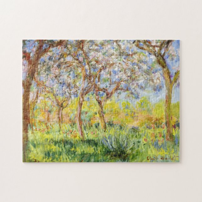 Der Frühling in Giverne Monet Falknerei - Falconer Puzzle (Horizontal)