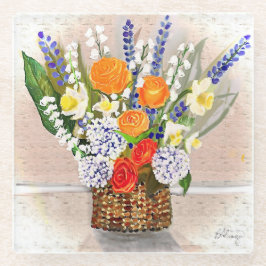 Der Frühling ins Neue Glasuntersetzer