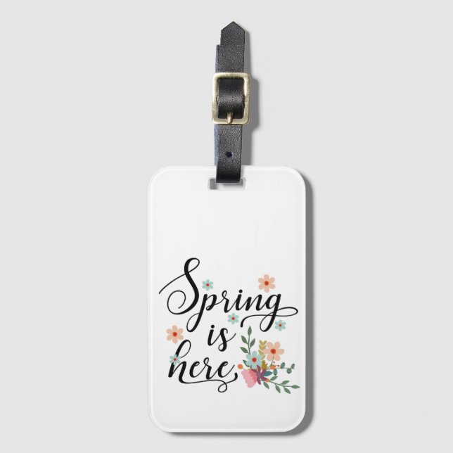der Frühling ist da Gepäckanhänger (Vorderseite Vertikal)
