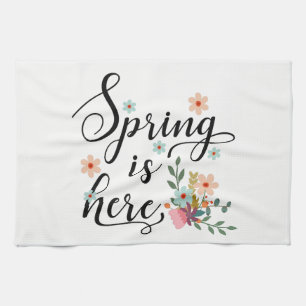 der Frühling ist da Handtuch