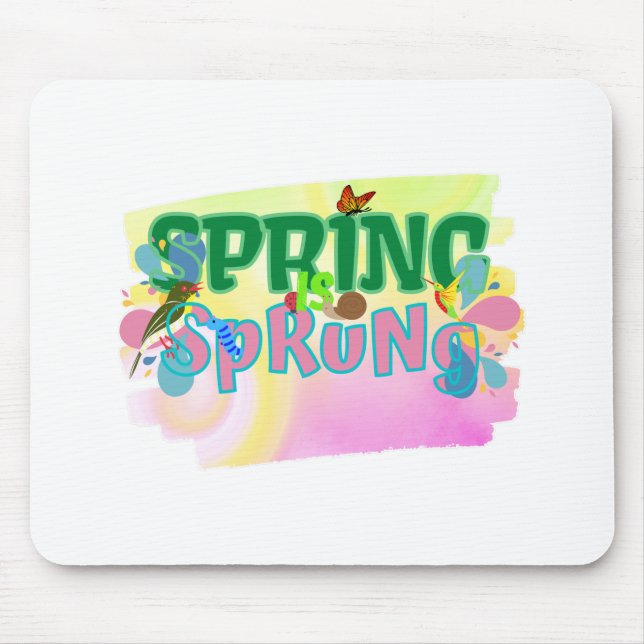 Der Frühling ist die gefederte Saison der Liebe Mousepad (Vorne)