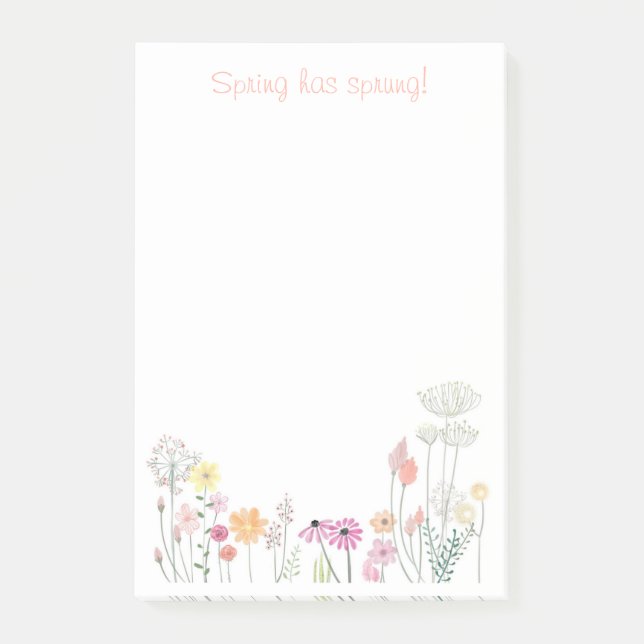 Der Frühling ist gefallen! Notizen (Vorderseite)