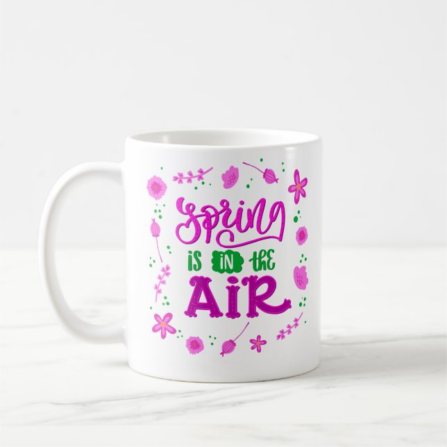 Der Frühling ist in der Luft Kaffeetasse (Links)