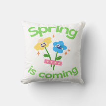 Der Frühling kommt mit niedlichen blauen und gelbe