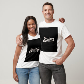 der Frühling kommt weißes T-Shirt