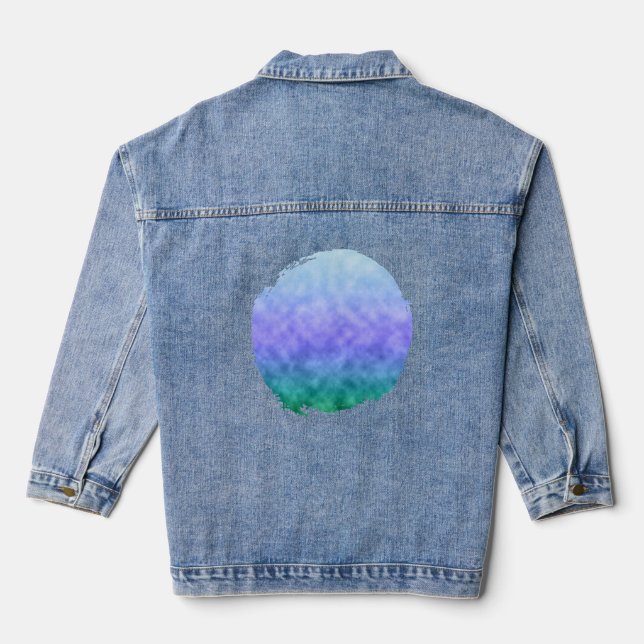 Der Frühling unter dem Himmel Jeansjacke (Rückseite)