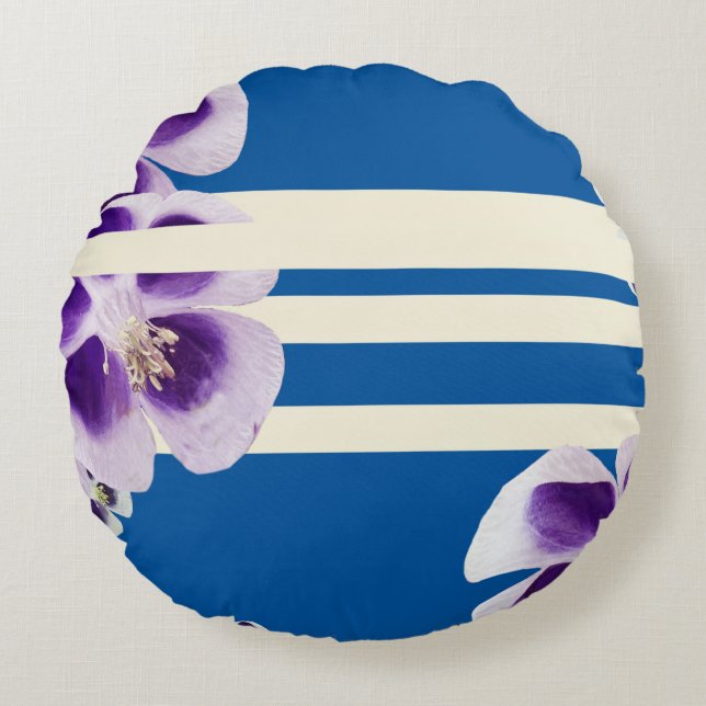 "Der Frühling wird singen "Kunstkissen Rundes Kissen (Vorderseite)