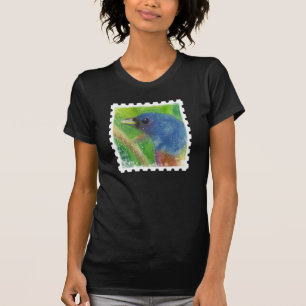 Der Frühlings-Vogel-Briefmarke der Frauen T-Shirt