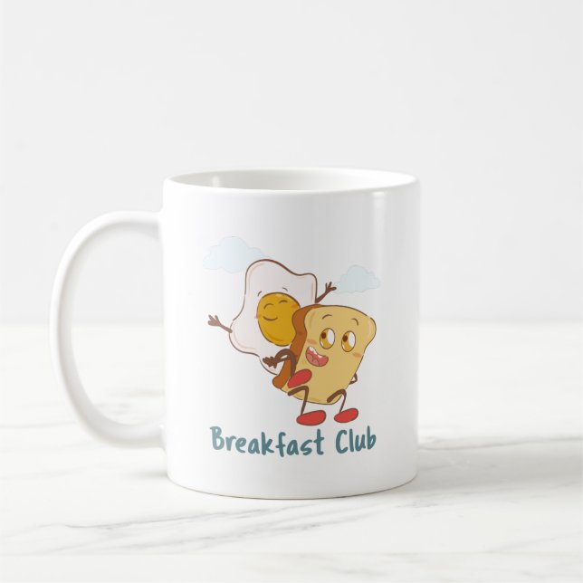 Der Frühstücksclub - Funny Food Kaffeetasse (Links)