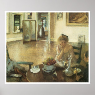Der Frühstücksraum, 1903 Edmund Charles Tarbell Poster