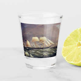 Der Fuchs der Yacht im 19. Jahrhundert Schnapsglas