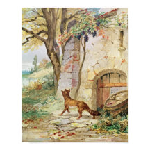 Der Fuchs und die Trauben, Illustration für