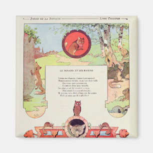 Der Fuchs und die Trauben Magnet