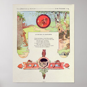 Der Fuchs und die Trauben Poster