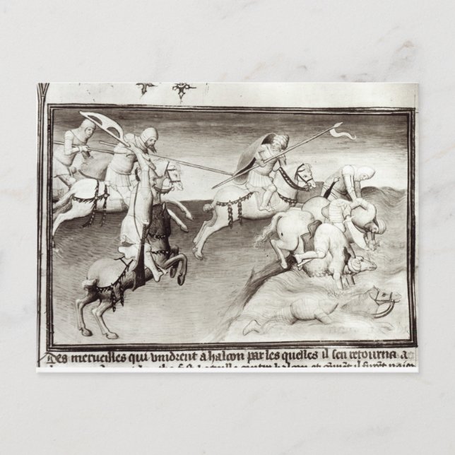 Der Führer der Mongolen, Hulagu, Khan der Ilkhanat Postkarte (Vorderseite)