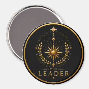 Der Führer Leo Archetyp Kreis Magnet