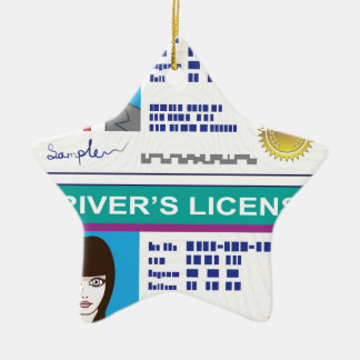Der Führerschein Keramik Ornament