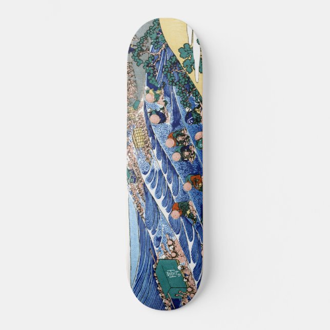 Der Fuji aus Kanaya auf dem Tokaido Hokusai Ukiyo Skateboard (Vorderseite)