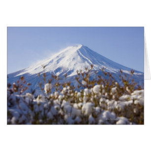 Der Fuji bedeckt mit Schnee