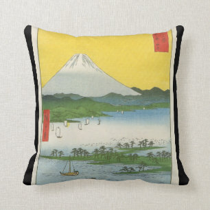 Der Fujisan in Japan circa 1800's Kissen