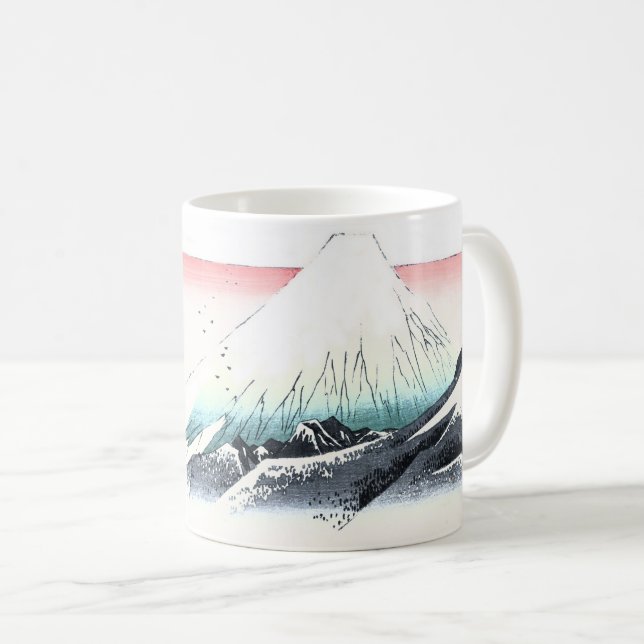 Der Fujisan Ukiyo-e durch Hiroshige Kaffeetasse (VorderseiteRechts)
