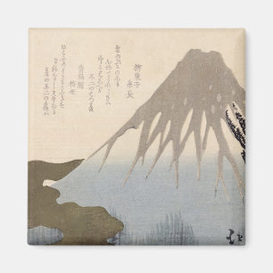 Der Fujisan unter dem Schnee Magnet