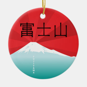 Der Fujisan-Verzierung Keramik Ornament