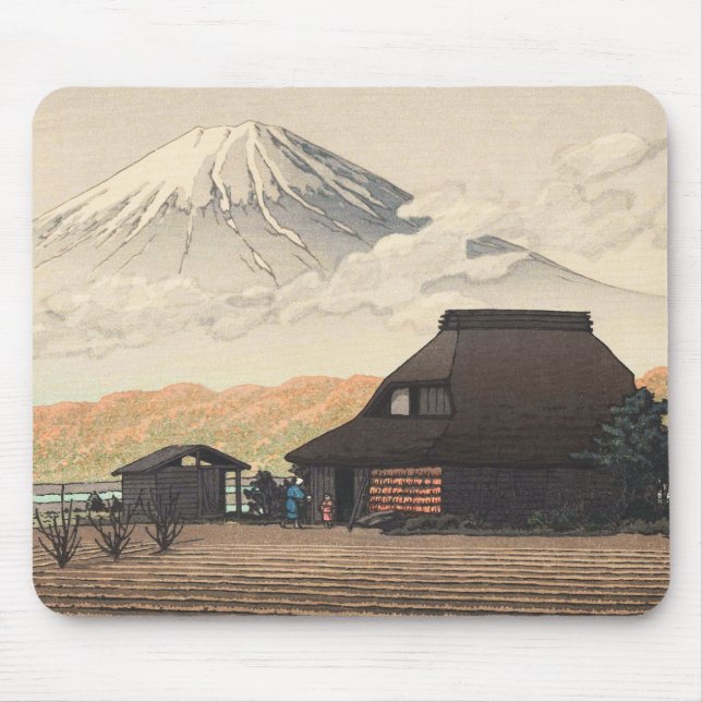 Der Fujisan von Narusawa Hasui Kawase Schienbein Mousepad (Vorne)