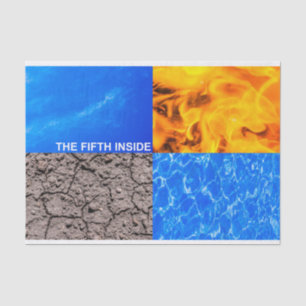 Der fünfte Innern Seidenpapier