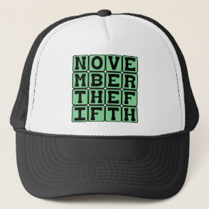 Der fünfte November, Guy Fawkes Day Truckerkappe